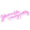 Pink Neon Sign with Remote Control and Adjustable Brightness 4 Modes for Bedroom or Party Decor